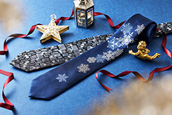 日本の四季「冬」モチーフのネクタイ