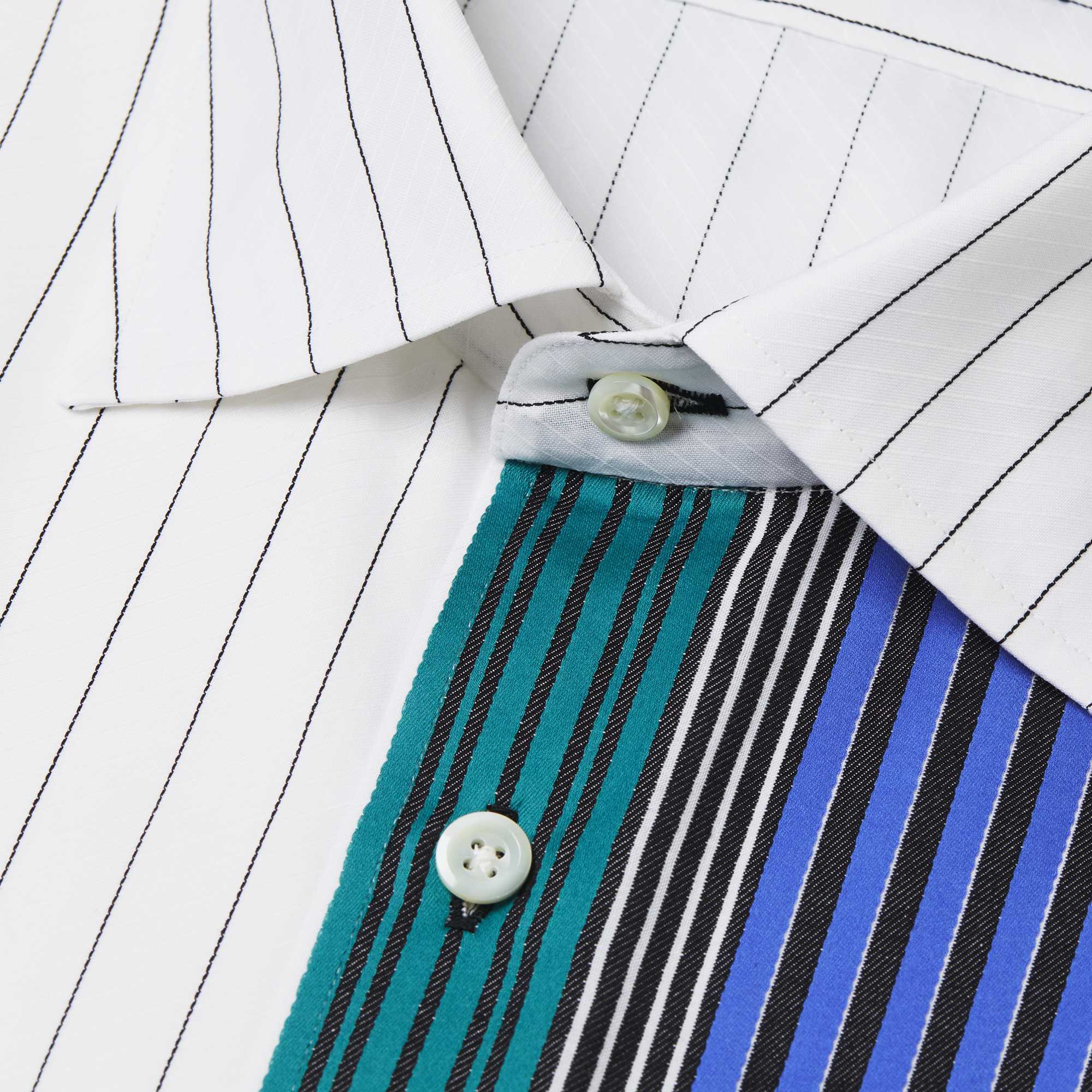 長袖　綿シャツ/パネル(M)