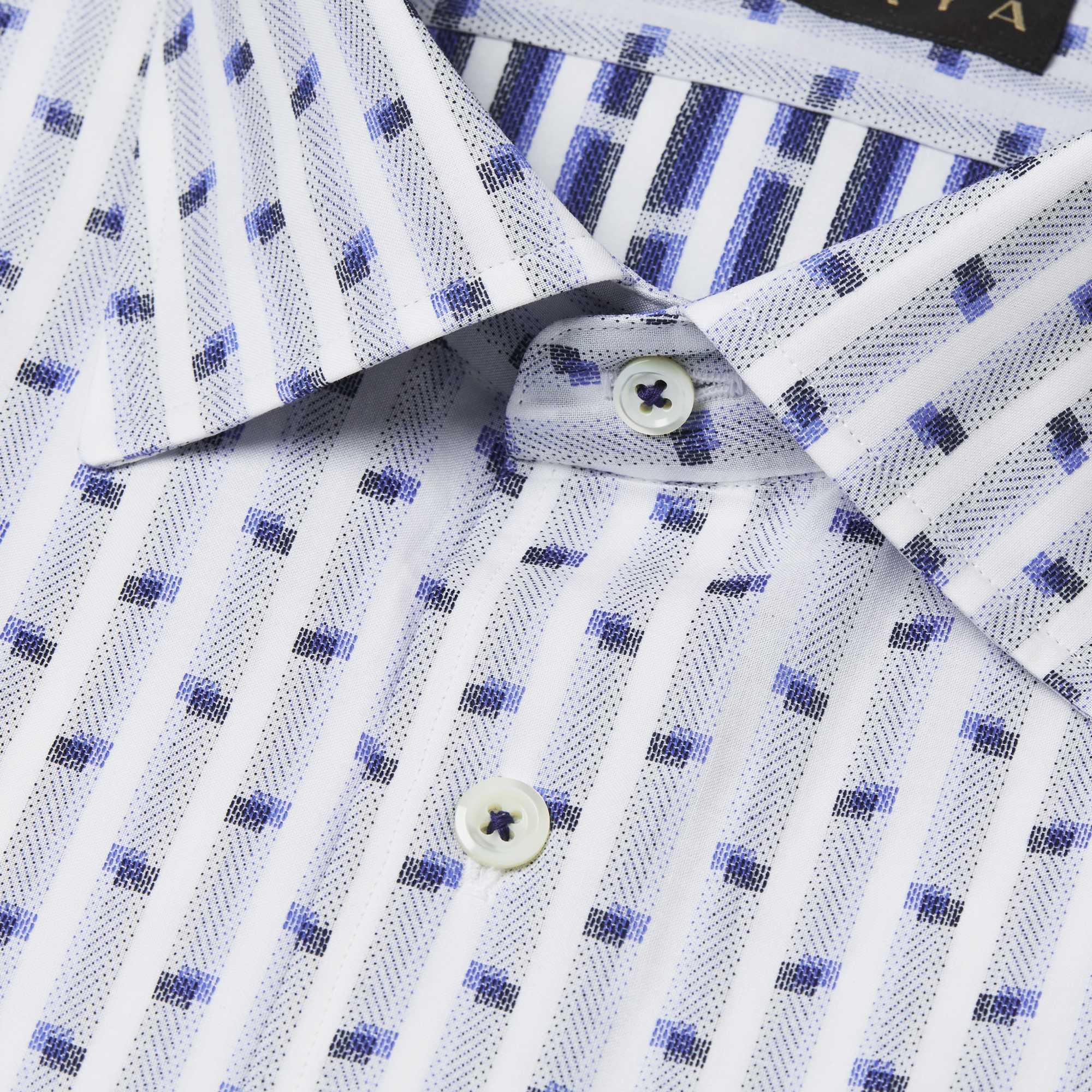 長袖　綿シャツ/スクエア(L)