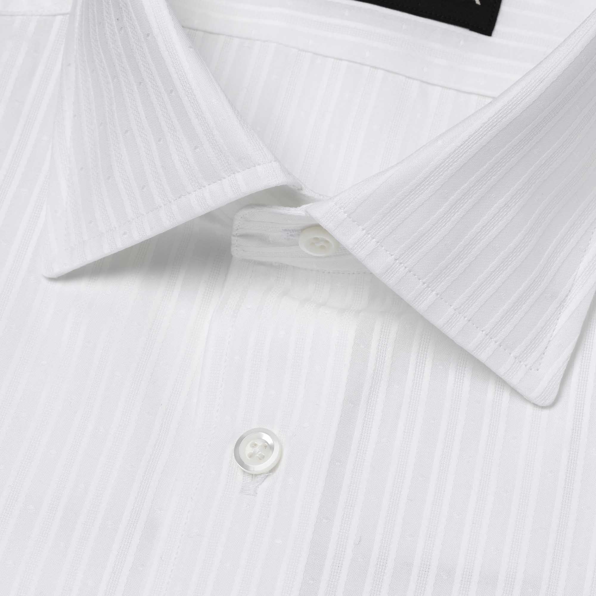 長袖 麻×綿シャツ/無地シャツ