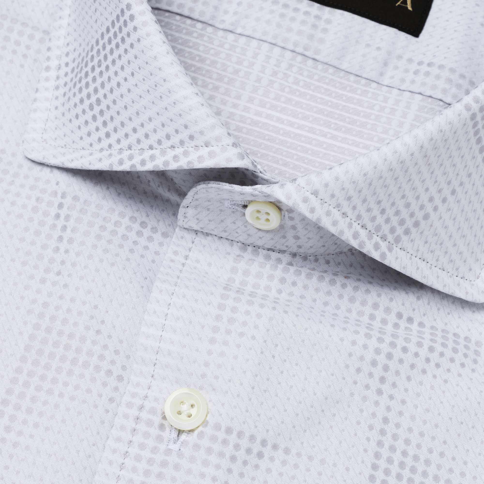 長袖 綿シャツ/ジオメトリック