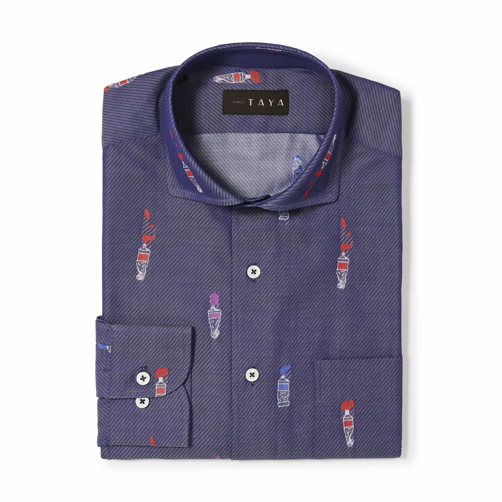 長袖 バックカット綿シャツ/チューブ(M)