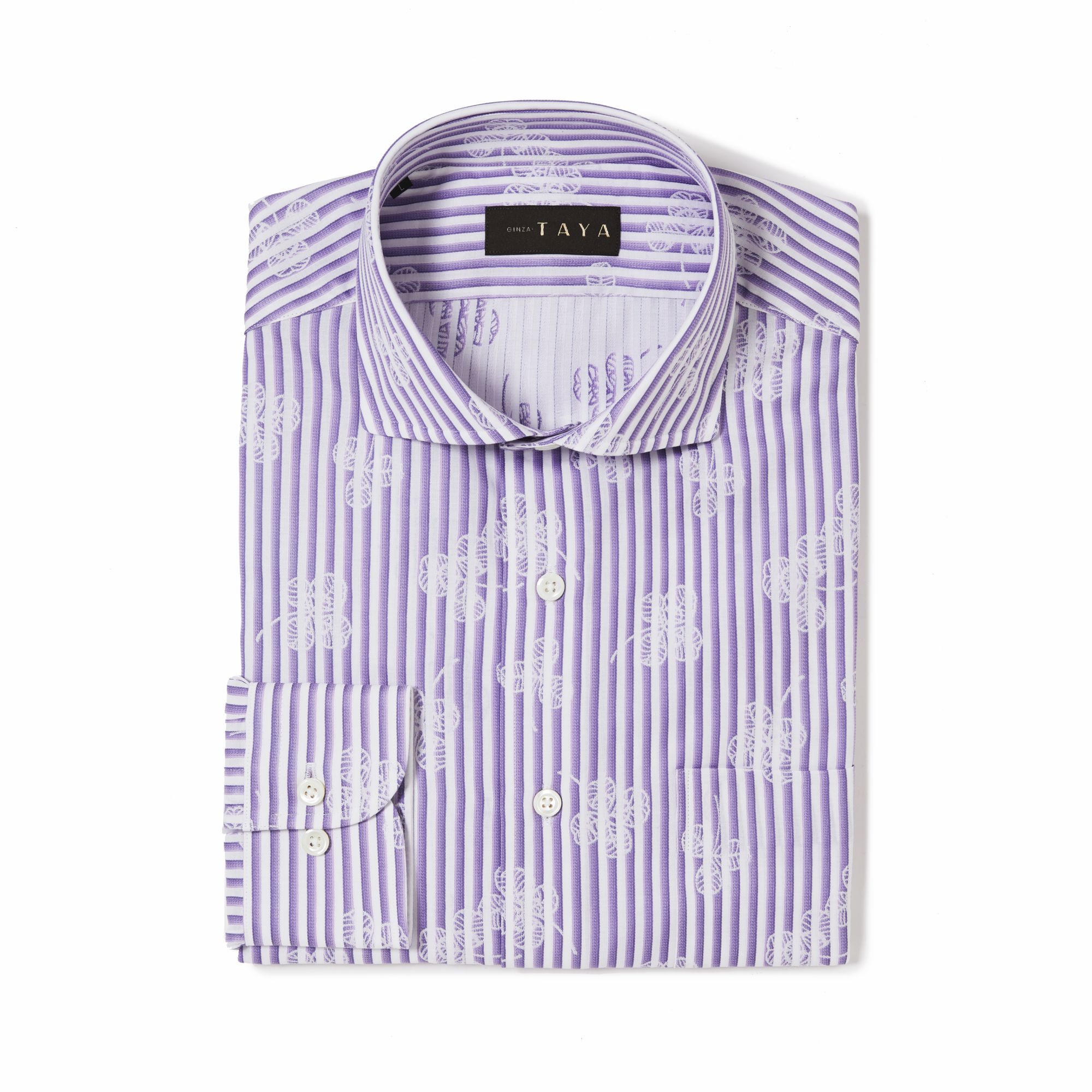 長袖 綿シャツ/クローバー(L)