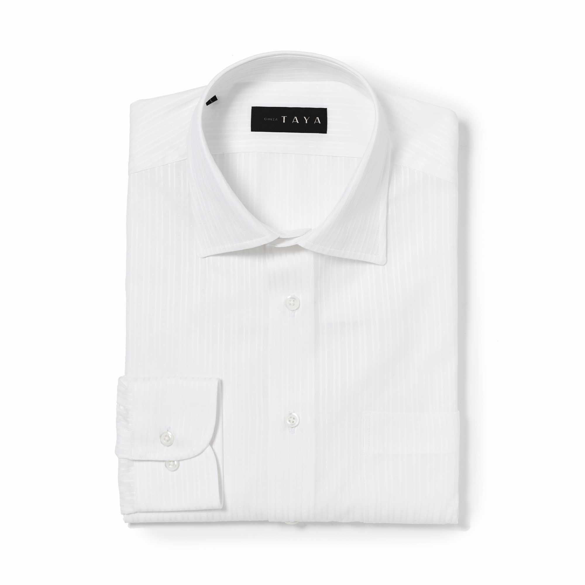 長袖 麻×綿シャツ/無地シャツ