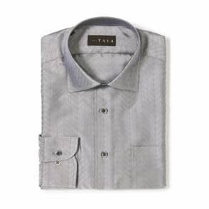 長袖 シルクシャツ/シェブロン(M)