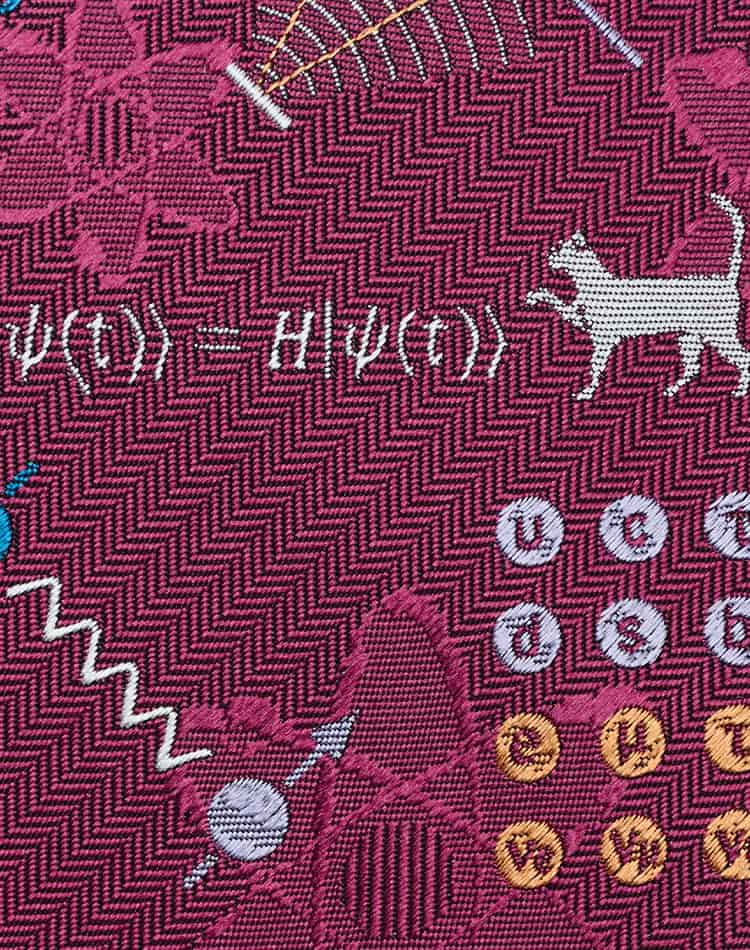 量子力学柄のネクタイ
