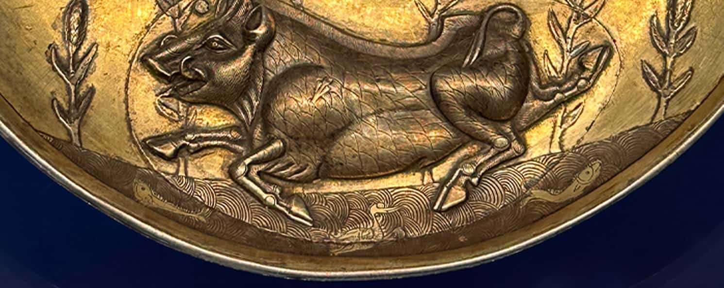 サーサーン朝ペルシャ 銀皿