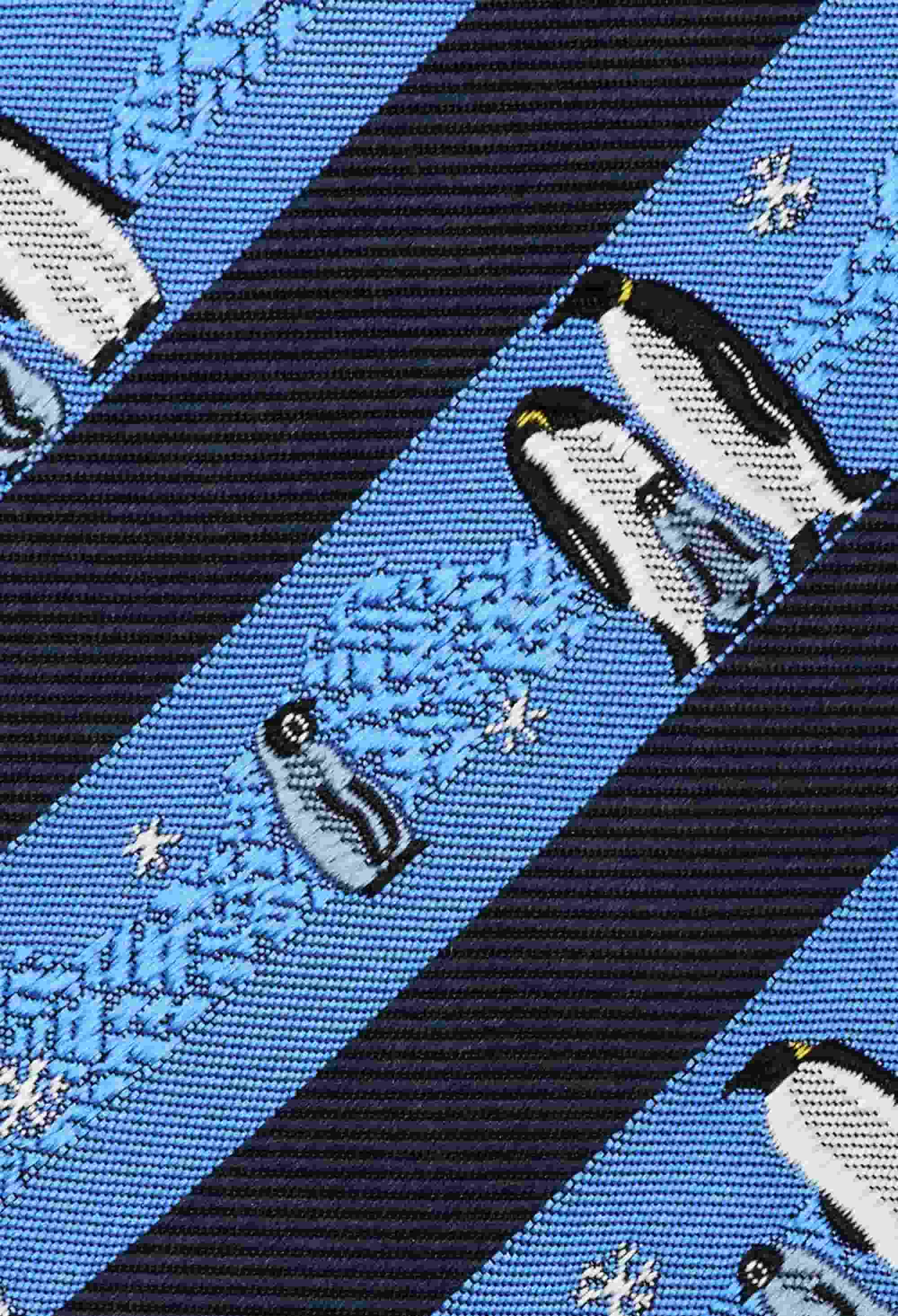 ペンギンファミリー柄のネクタイ