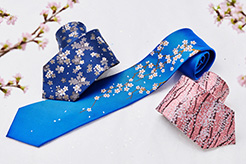 日本の四季「春」モチーフのネクタイ